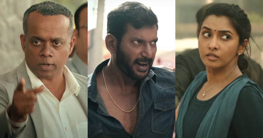 Rathnam Trailer Vishal Goes Full On Action Mode To Save Priya