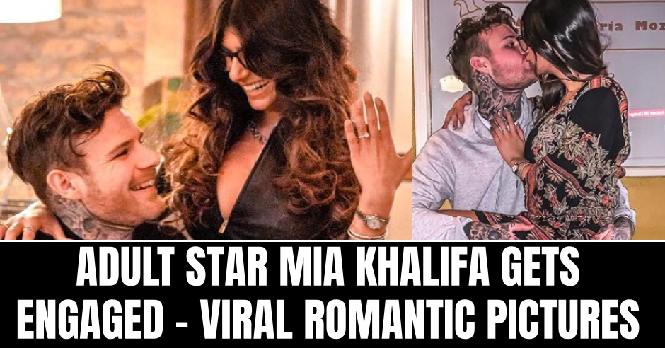 940px x 492px - Porn star Mia Khalifa hot engagement photos with robert | Galatta