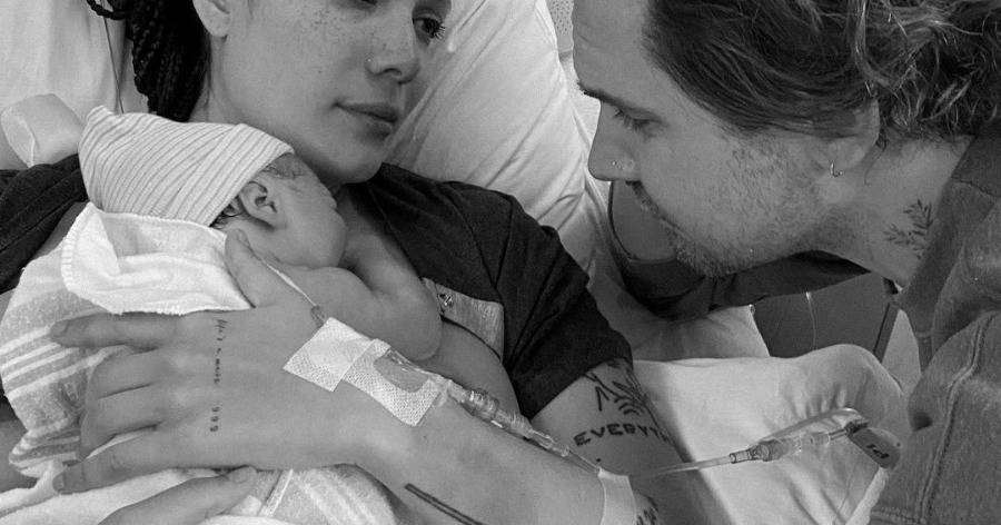 American singer halsey gives birth to a baby boy ender ridley aydin