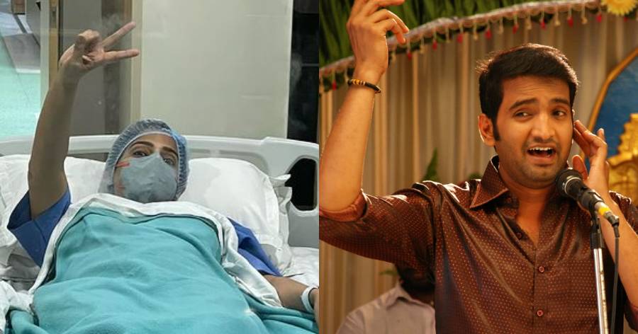 Santhanam Movie Actress Vishakha Singh Hospitalised Photos Viral 